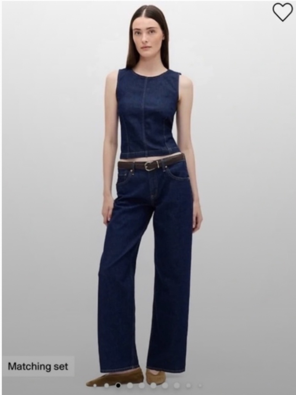 New Gap 90s Loose Low Rise Dark Blue Denim